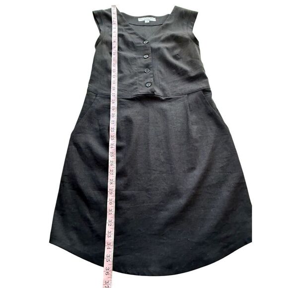 Birds of North America Black Linen Blend Honeycreeper Dress Size S - Picture 10 of 12